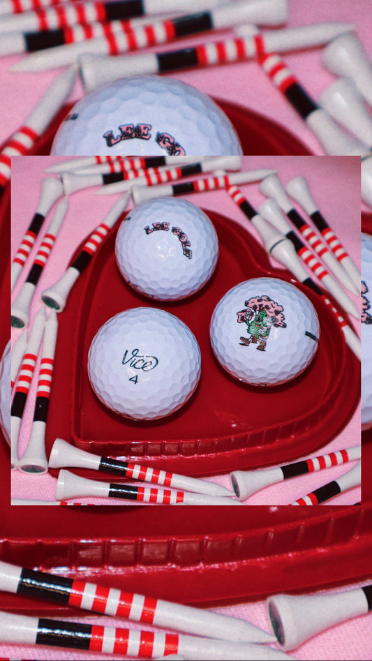 BOX LEEGOLF X VICE GOLF BALL LOGO