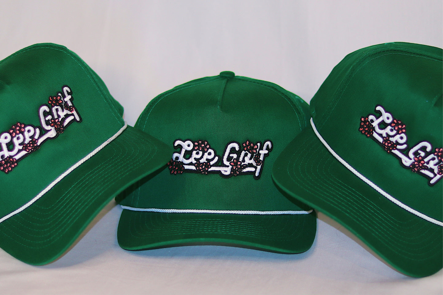 LEEGOLF GREEN CHERRY BLOSSOM HAT